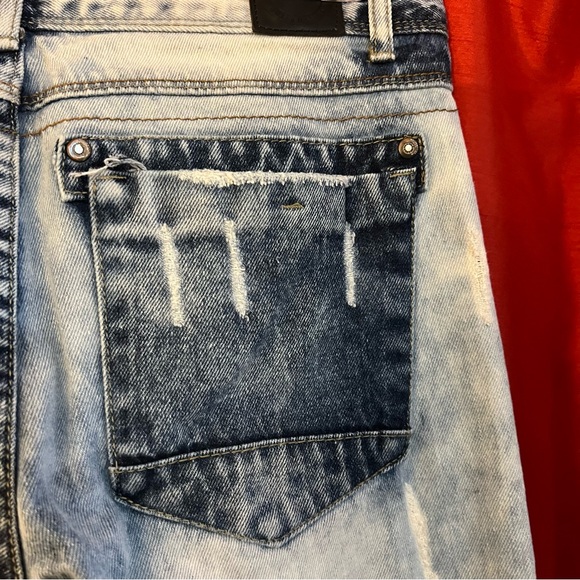 Trill Nation Distressed Skinny Jeans – Light Wash - Picture 6 of 14